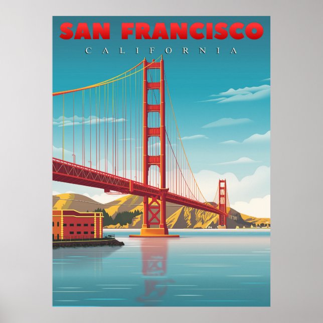 Golden Grind Bridge - Landmark i San Francisco Poster (Framsidan)