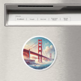 Golden Grind Bridge Magnet