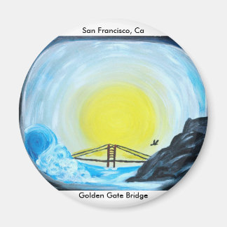 Golden Grind Bridge Magnet