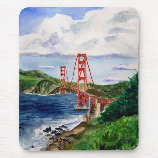 Golden Grind Bridge Mousepad Musmatta (Framsidan)