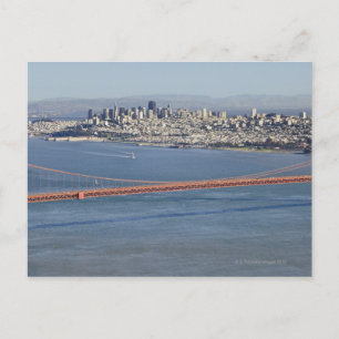 Golden Grind Bridge och San Francisco. 3 Vykort