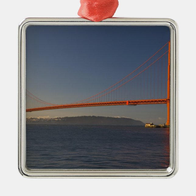 Golden Grind Bridge och San Francisco 5 Julgransprydnad Metall (Framsidan)