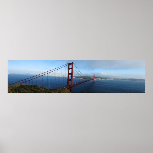 Golden Grind Bridge Panoramic Poster (Framsidan)