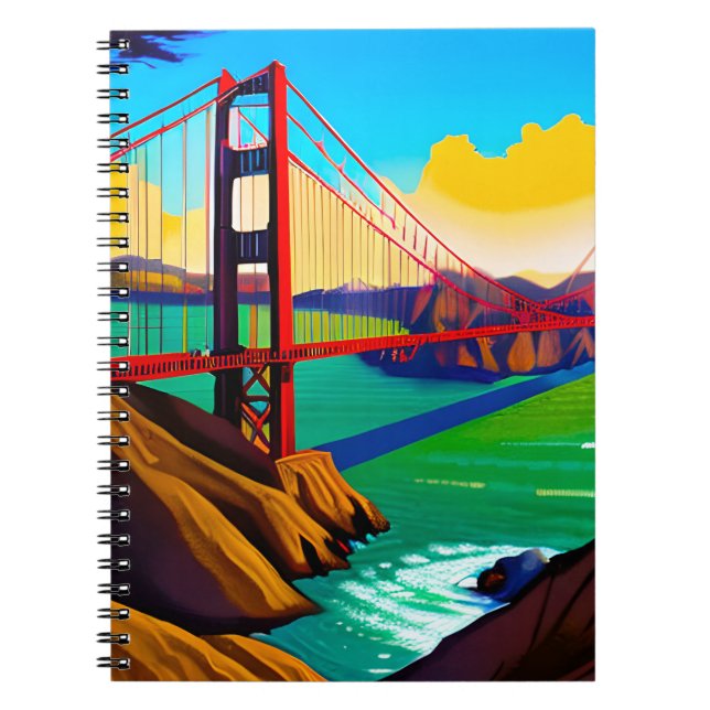 Golden Grind Bridge, San Francisco Anteckningsbok (Framsidan)