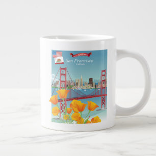 Golden Grind Bridge San Francisco, CA Jumbo Mugg