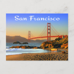 Golden Grind Bridge San Francisco CA Postcard Vykort