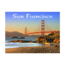 Golden Grind Bridge San Francisco CA Postcard
