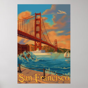 Golden Grind Bridge - San Francisco, CA Poster