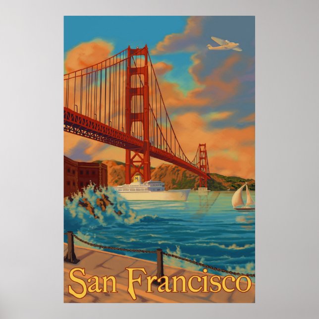 Golden Grind Bridge - San Francisco, CA Poster (Framsidan)