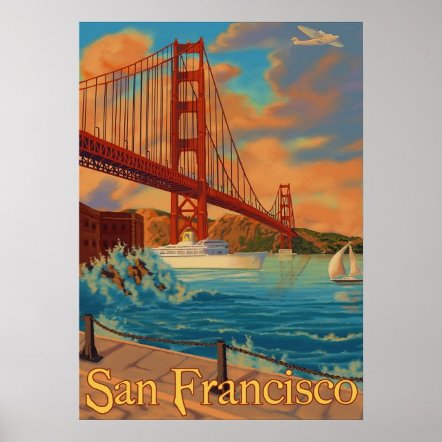 Golden Grind Bridge - San Francisco, CA Poster (Framsidan)