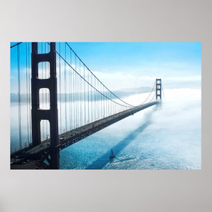 GOLDEN GRIND BRIDGE SAN FRANCISCO CALIFORNIA POSTER