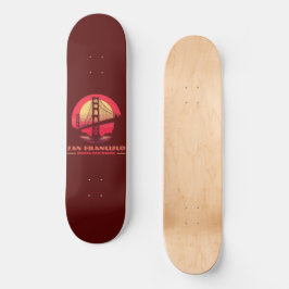 Golden Grind Bridge San Francisco California USA Mini Skateboard Bräda 18,5 Cm