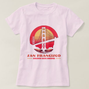 Golden Grind Bridge San Francisco California USA T Shirt