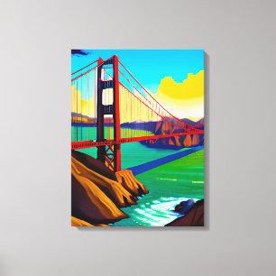 Golden Grind Bridge, San Francisco Canvastryck