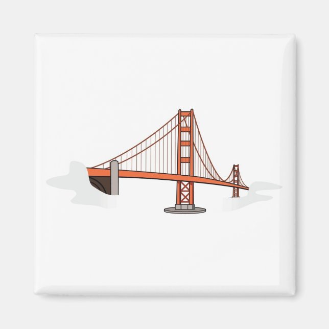 Golden Grind Bridge San Francisco Destination Magnet (Framsidan)