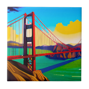 Golden Grind Bridge, San Francisco Kakelplatta