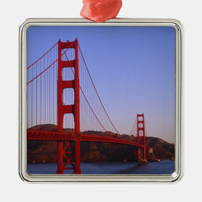 Golden Grind Bridge, San Francisco, Kalifornien, 2 Julgransprydnad Metall (Framsidan)