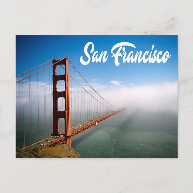 Golden Grind Bridge San Francisco, Kalifornien CA Vykort (Framsida)