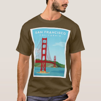 Golden Grind Bridge San Francisco Kalifornien T Shirt