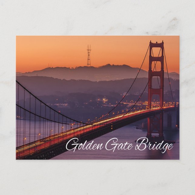 Golden Grind Bridge, San Francisco, Kalifornien, U Vykort (Framsida)