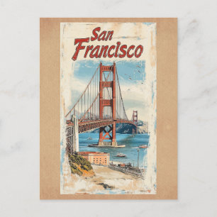 Golden Grind Bridge San Francisco Kalifornien Vykort