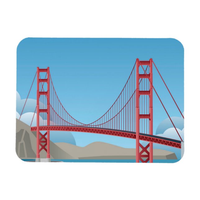 Golden Grind Bridge | San Francisco Magnet (Horisontell)