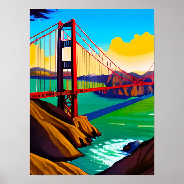 Golden Grind Bridge, San Francisco Poster (Framsidan)