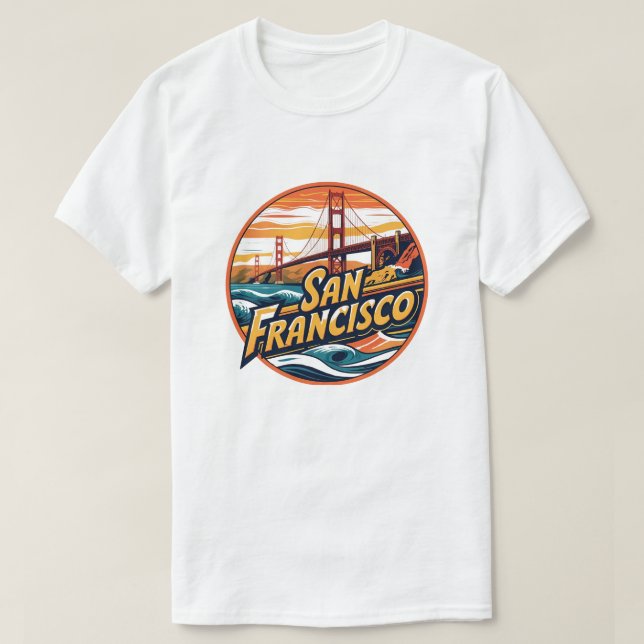 Golden Grind Bridge San Francisco San Francisco T Shirt (Design framsida)