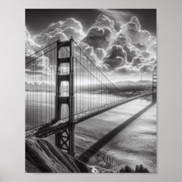 Golden Grind Bridge San Francisco Travel Art Poste Poster