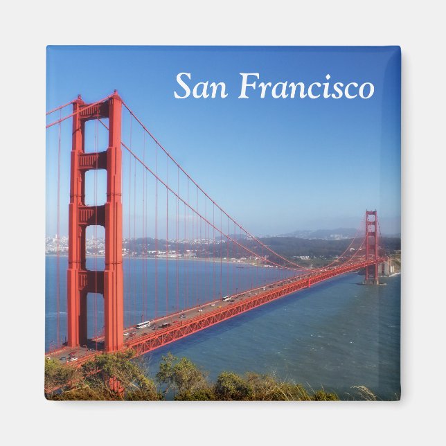 Golden Grind Bridge, San Francisco Travel Magnet (Framsidan)
