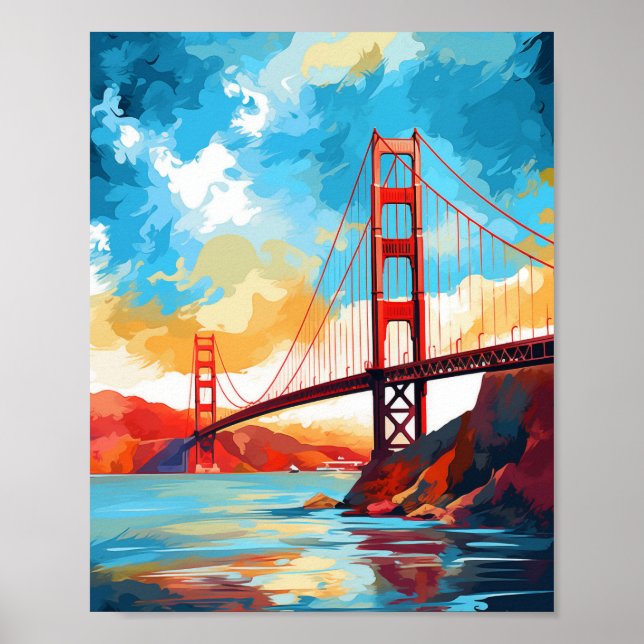 Golden Grind Bridge San Francisco USA Poster (Framsidan)