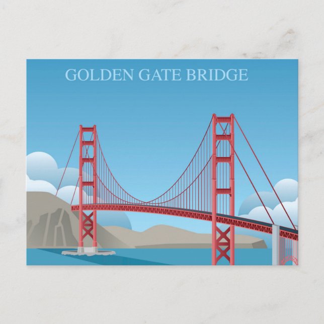 Golden Grind Bridge | San Francisco Vykort (Framsida)