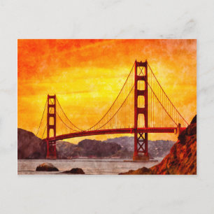 Golden Grind Bridge, San Francisco, Vykort
