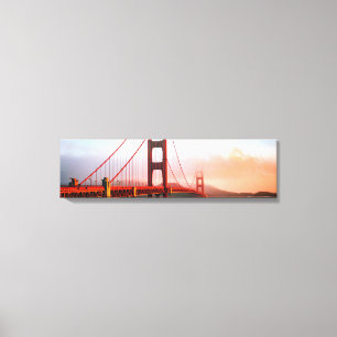 Golden Grind Bridge San Fransico Panoramic Canvas