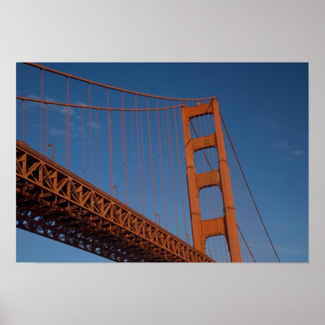 Golden Grind Bridge, sett från Fort Point Poster (Framsidan)