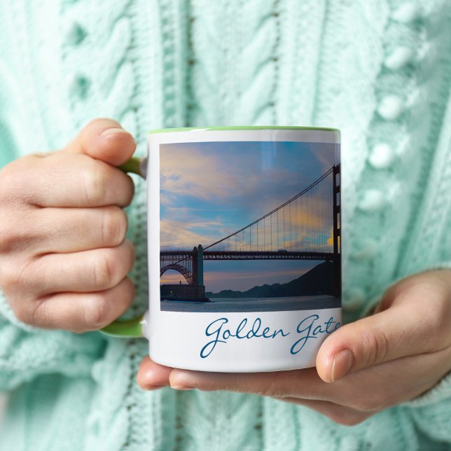 Golden Grind Bridge Sunset Panorama Kaffemugg (Skapare uppladdad)