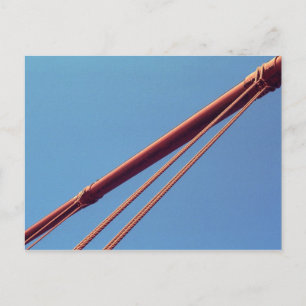Golden Grind Bridge Suspension Cable Vykort