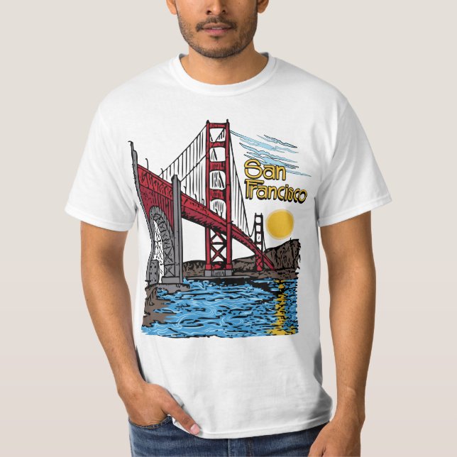 Golden Grind Bridge T Shirt (Framsida)
