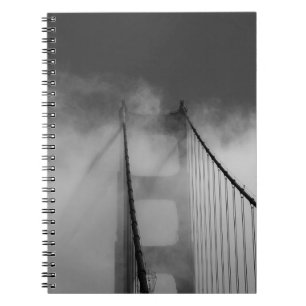 Golden Grind Bridge Torn, omformad i Fog Anteckningsbok