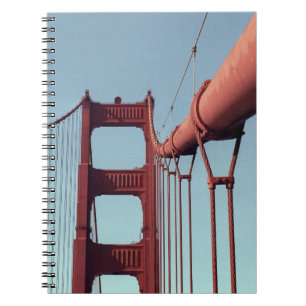 Golden Grind Bridge, unikt San Francisco-foto Anteckningsbok Med Spiral