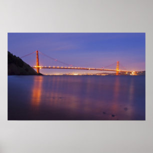 Golden Grind Bridge vid dusch från Kirby Cove Poster
