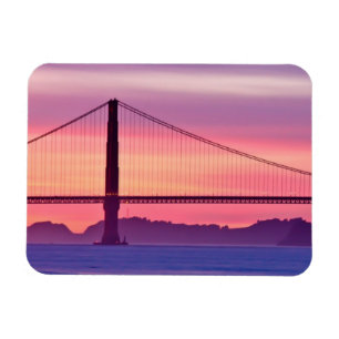 Golden Grind Bridge vid Sunset Magnet