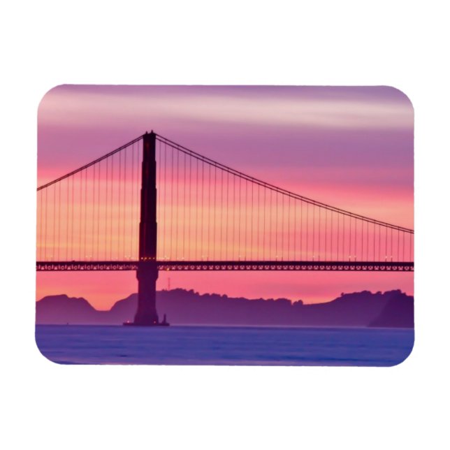 Golden Grind Bridge vid Sunset Magnet (Horisontell)