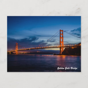 Golden Grind Bridge Vykort