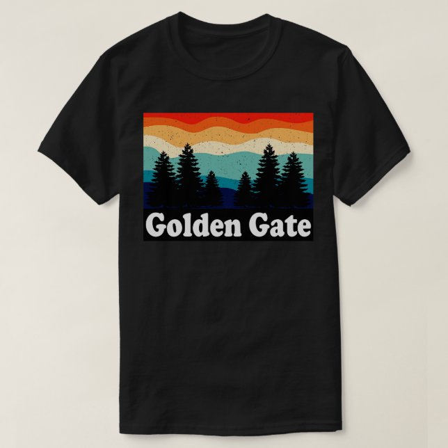 Golden Grind Colorado Retro T Shirt (Design framsida)