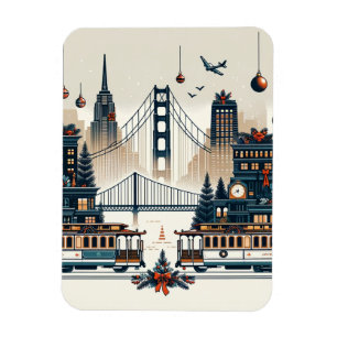 Golden Grind Helgdag Magic San Francisco-jul Magnet