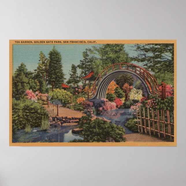 Golden Grind ParkTea Garden-San Francisco, CA Poster (Framsidan)