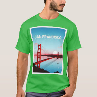Golden Grind San Francisco California Vintage Trav T Shirt