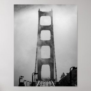 Golden Grind-trafiken i Fog - San Francisco Poster