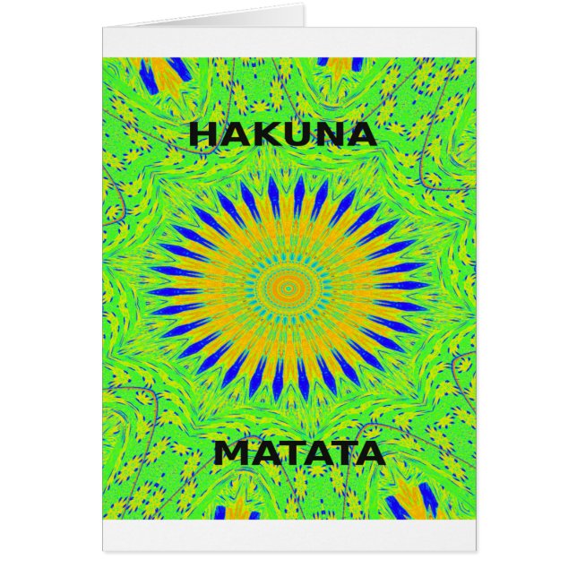 Golden Grönt African Traditional Fabric Färg Hälsningskort (Framsidan)